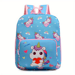 Kids Cartoon Unicorn Backpack Large Capacity Schoolbag