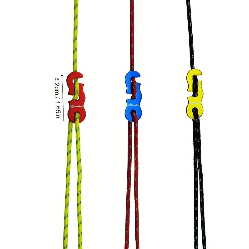 4pcs Reflective Wind Rope with Buckle Camping Accessories