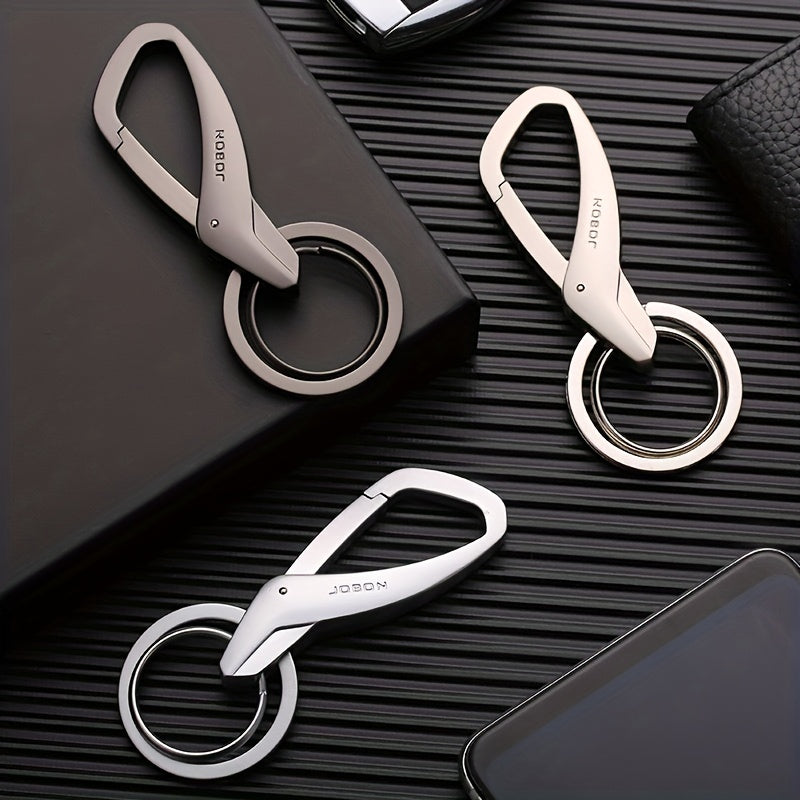 Double Ring Metal Zinc Alloy Key Chain Men's Women's Keychain