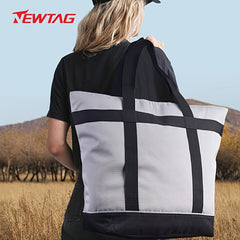 Foldable Aluminum Foil Cooler Bag Picnic Tote Waterproof Insulated Lunch Bag
