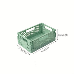Desktop Folding Storage Basket Snack Stationery Finishing Storage Box