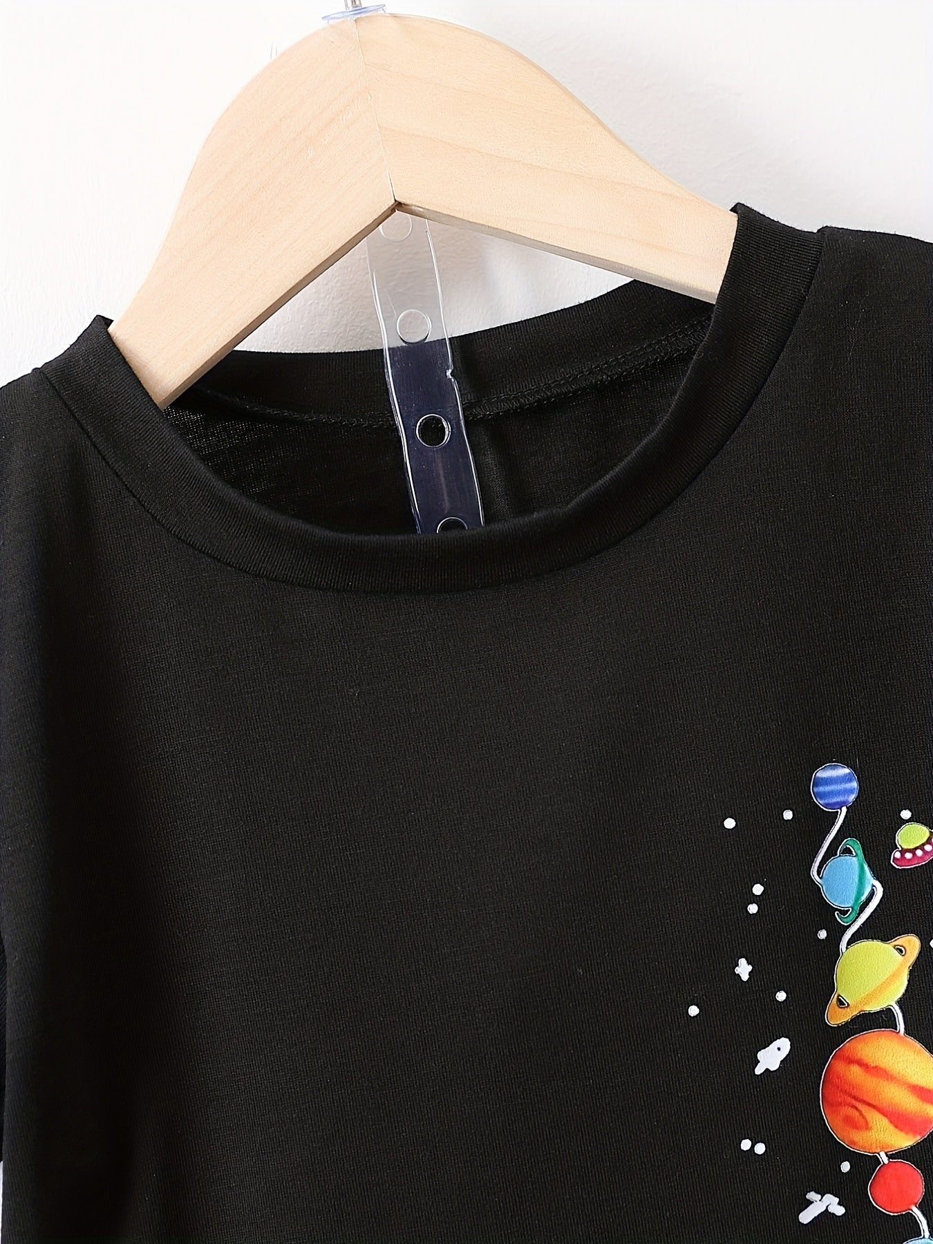 Boys Astronaut Rocket Print T-shirt & Shorts Set Kids Summer Outfit