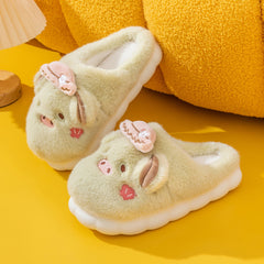 Men's Piggy Plush Slippers Warm Couple House Shoes Winter Autumn