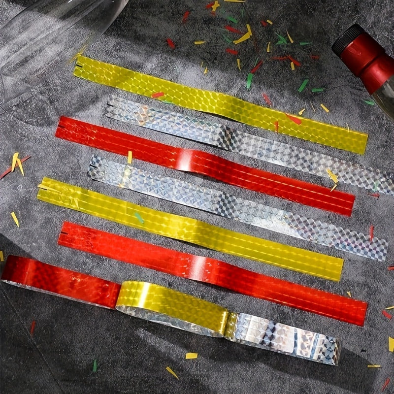 300pcs Holographic Party Wristbands - Waterproof Paper Bracelets