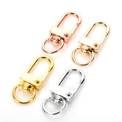 10pcs 12x33mm Metal Dog Clasp Hooks for Keychain DIY Jewelry Findings