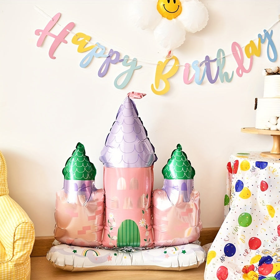 Large Castle Aluminum Balloon for Party Wedding Birthday Bridal Celebration