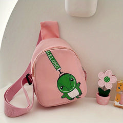Kids Dino Crossbody Bag for Ages 1-6, Travel Hiking Chest Bag