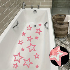 10pcs Star Shaped Bathtub Sticker Non Slip Self Adhesive