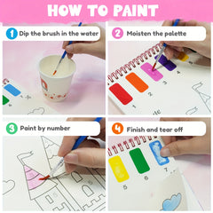 Children's Pocket Watercolor Set - 7 Colors for Painting and Drawing