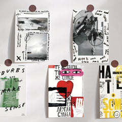 10pcs Graffiti Postcard DIY Wall Decoration Card