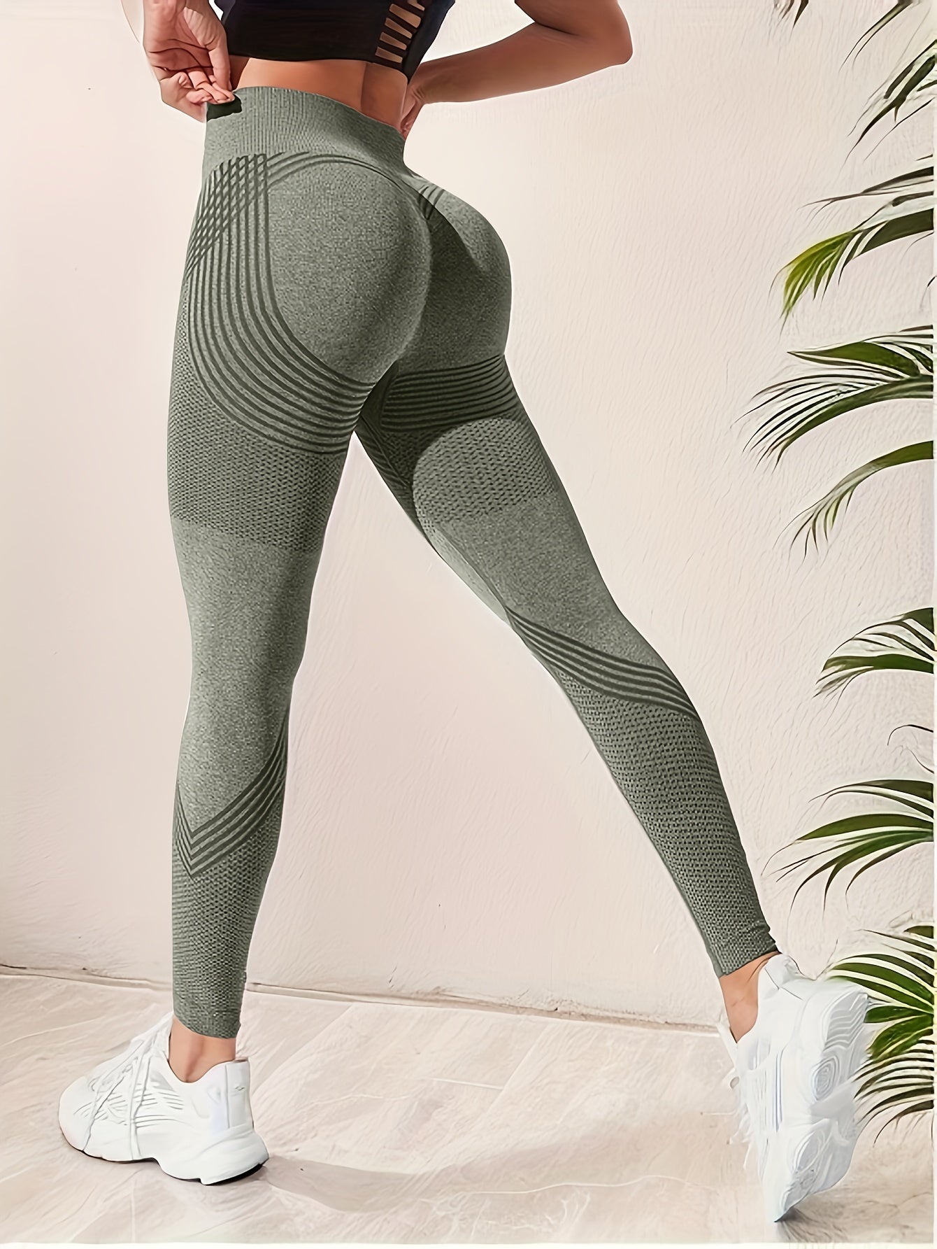 High Waist Tummy Control Yoga Pants Quick Dry Sports Leggings