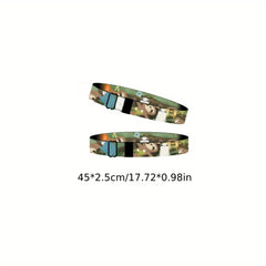 1pc Anime Print Bracelet Waterproof Durable Reusable Wristband Christmas Gift