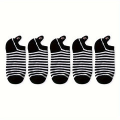 10 Pairs Cartoon Cow Print Low Cut Socks Women's Stockings