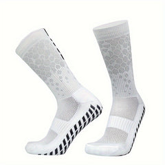 Men's Grip Soccer Socks Thickened Non-Slip Crew Sports Socks