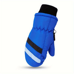 Winter Waterproof Cycling Gloves for Kids 3-6 Years