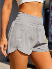 Solid Elastic Waist Shorts Casual Shorts For Spring & Summer Women's Clothing