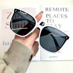 Square Sunglasses Rivet Decor Anti Glare UV400