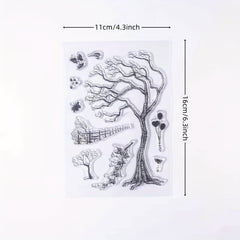 Branches Fences Balloons Clear Stamps for Card Making Decorations