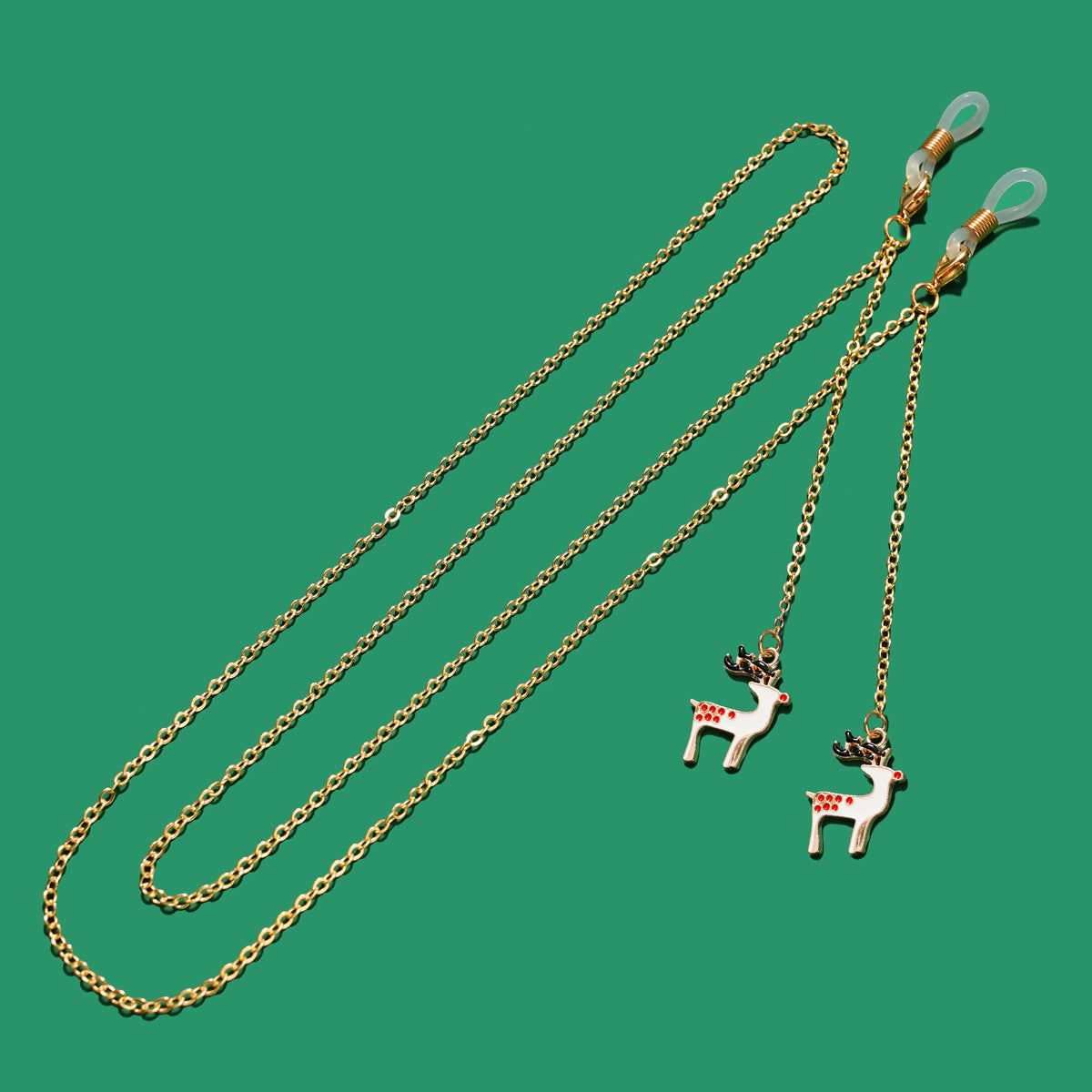 Christmas Charm Glasses Chain Metal Eyeglasses Lanyard Strap