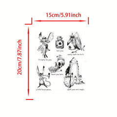 1pc Christmas Reindeer Stamps Scrapbooking Paper Craft Album Card Punch Stamps