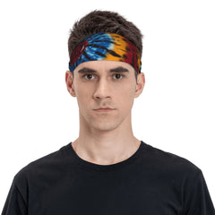 Colorful Tie Dye Headband for Sports & Casual Wear