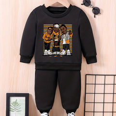 Baby Bros Casual Outfit Long Sleeve Sweatshirt Trousers Set