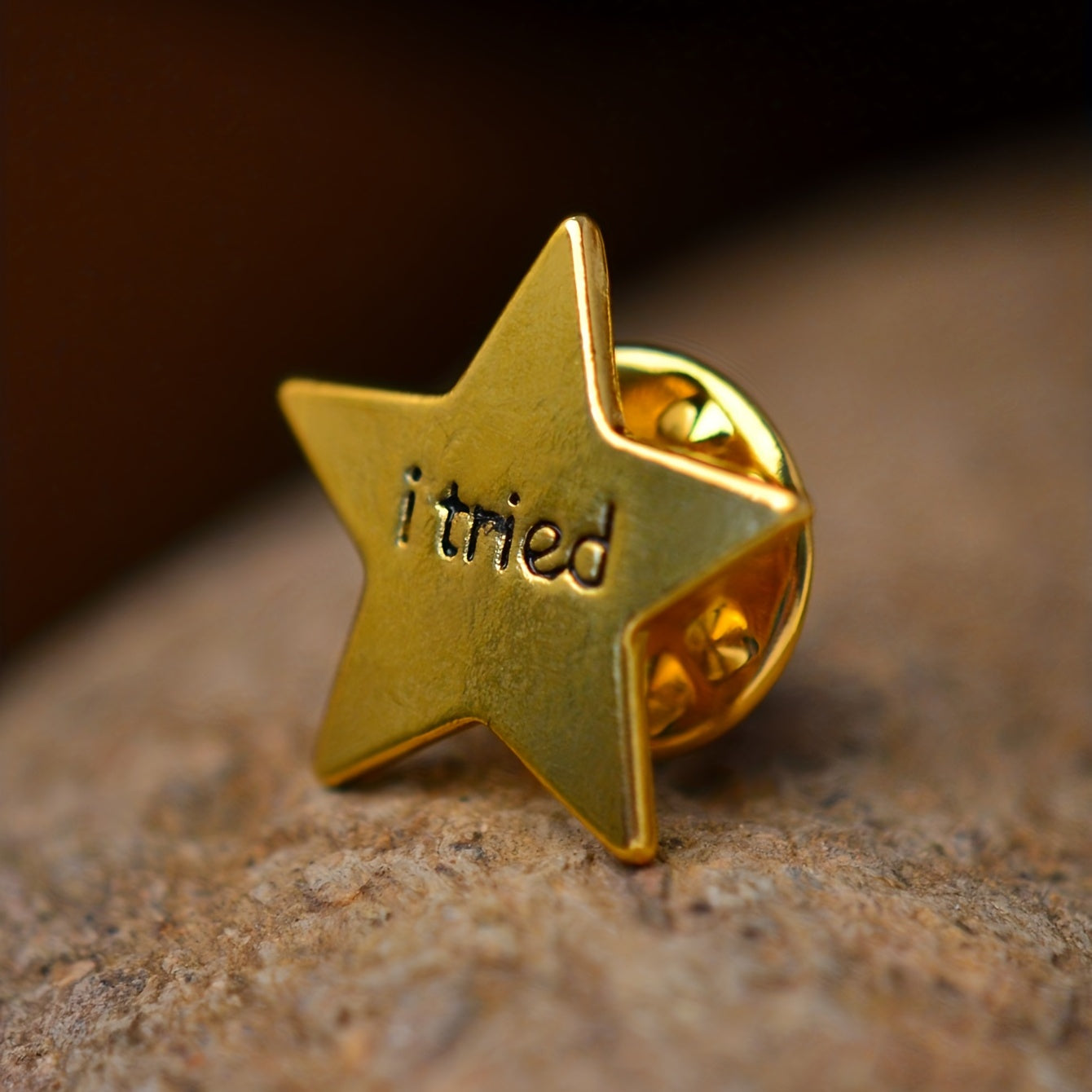 Star Cuff Brooch Enamel Pin