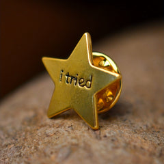 Star Cuff Brooch Enamel Pin