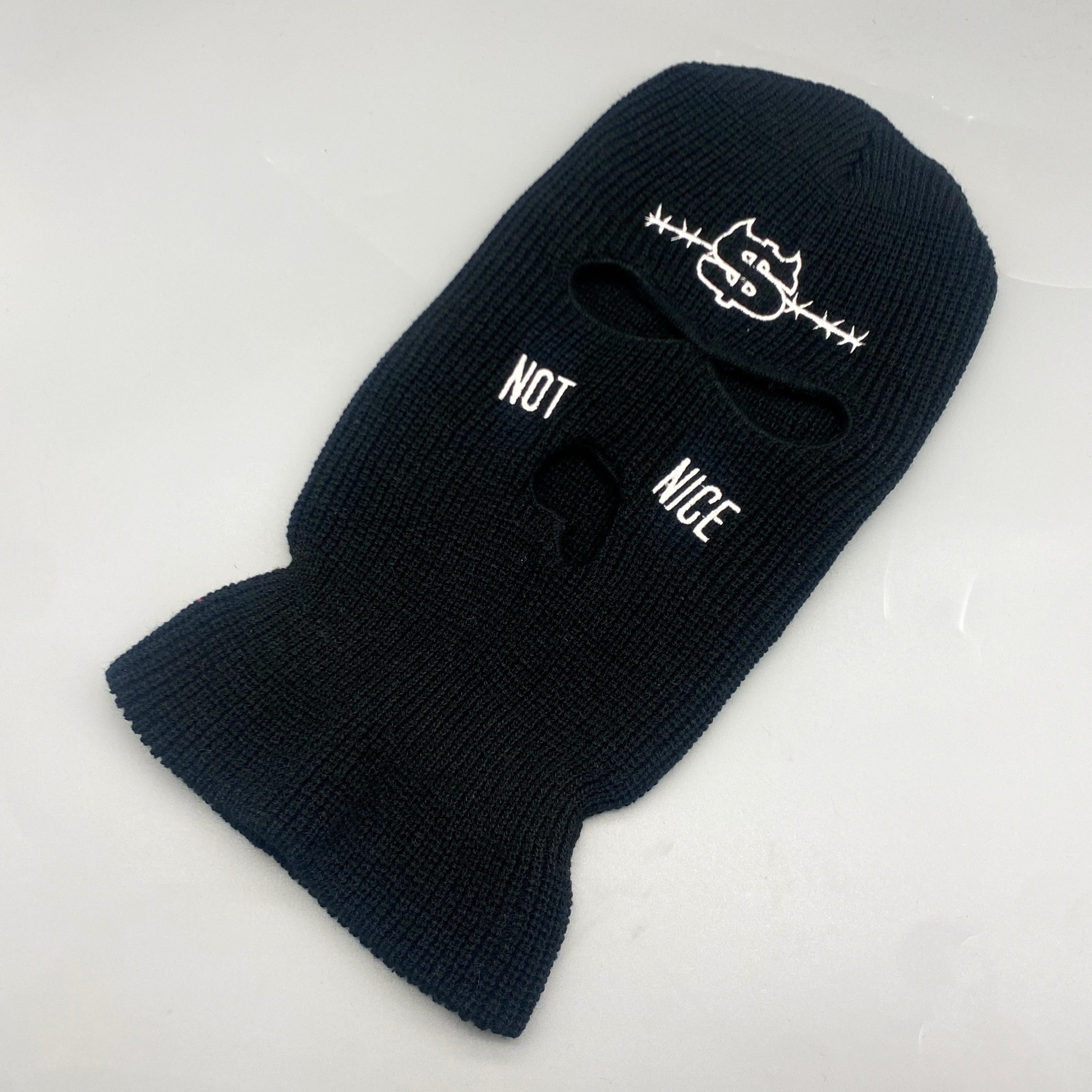 Hip Hop Embroidery Ski Mask Dollar Pattern Knit Hat