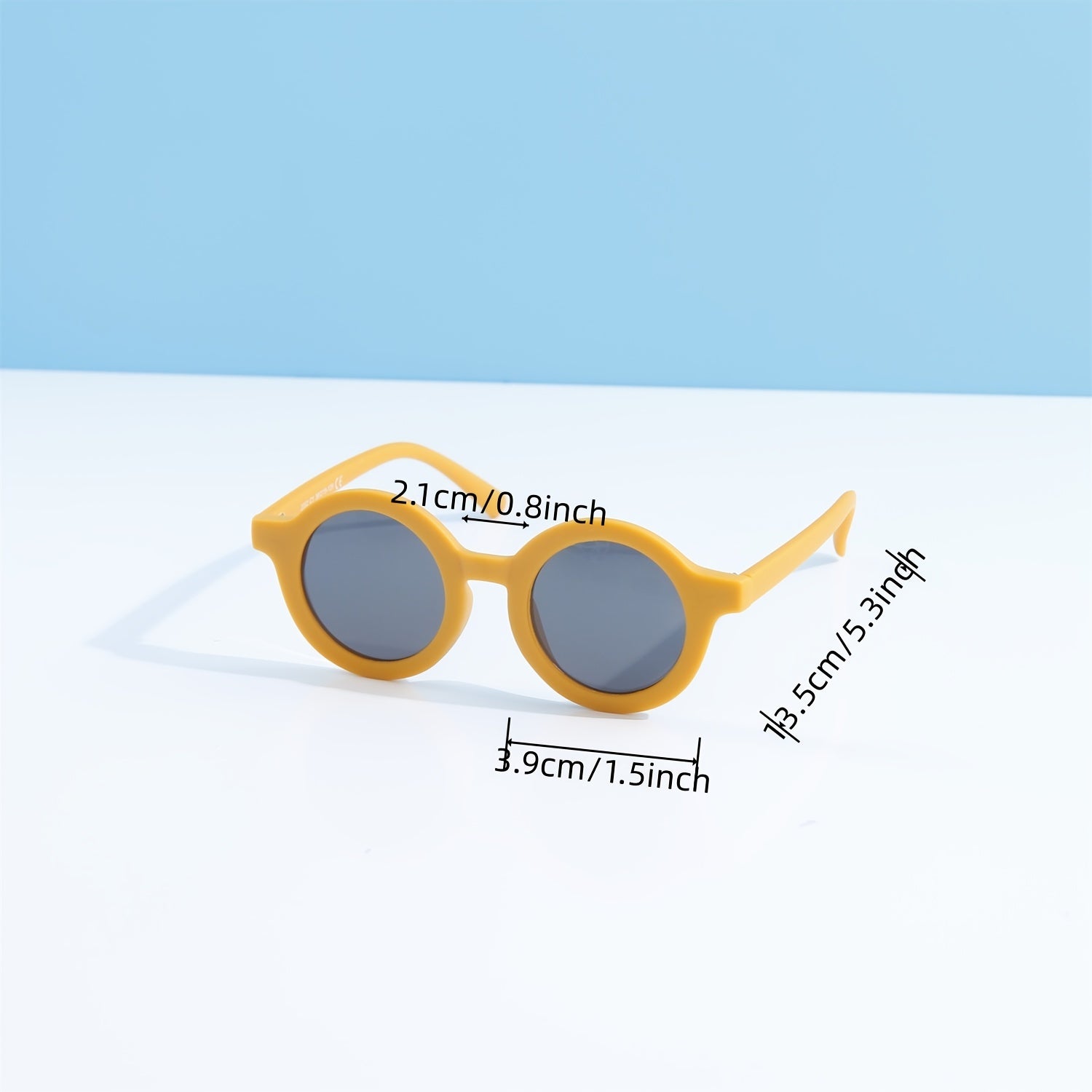 Girls Casual Polarized Sunglasses Vintage Round Frame UV Protection