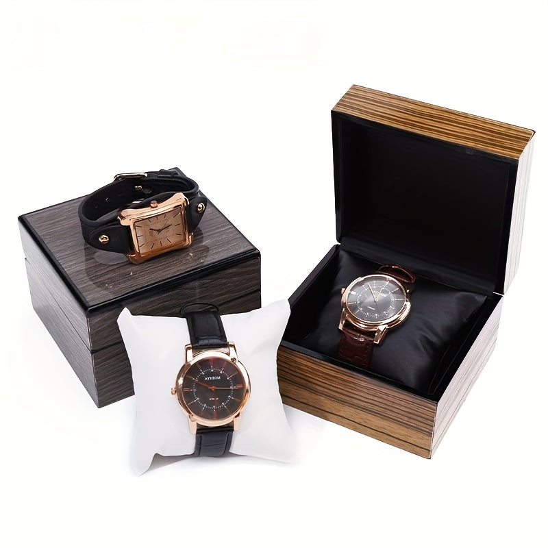 Wooden Watch Storage Box Jewelry Display Case Collection Box