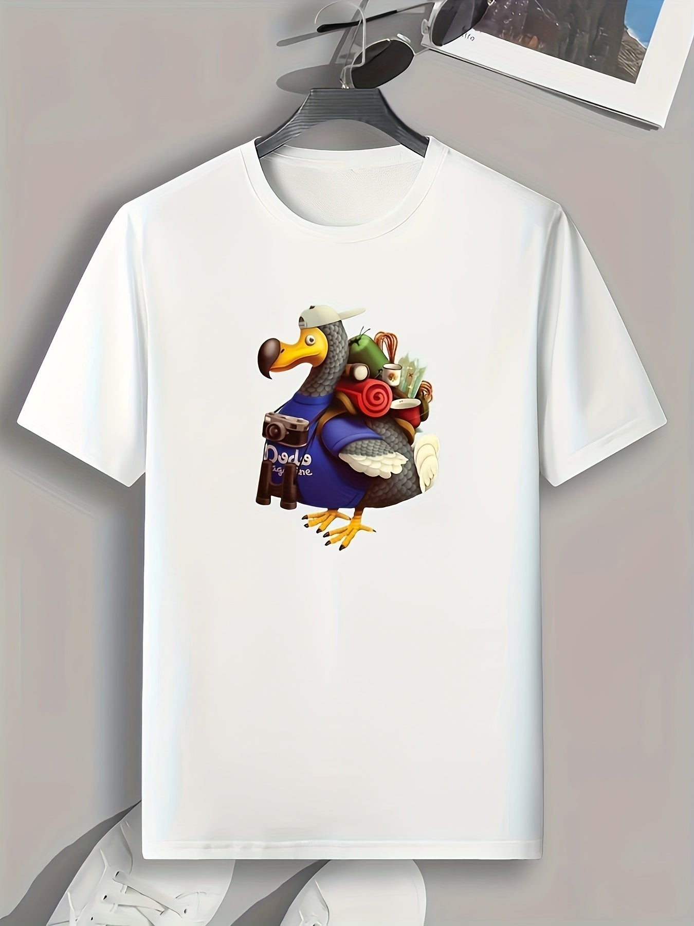 Goose Print Men's Graphic T-shirt for Summer