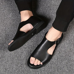 Men's Buckle Strap Slide Sandals Casual Walking Shoes
