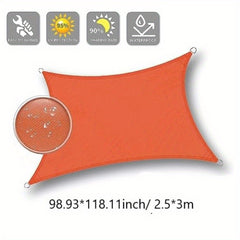 Waterproof UV Block Sun Shade Sail Rectangle for Outdoor Activities