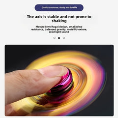 Colorful Alloy Metal Fidget Spinner Iridescent Purple Pink Green Golden Spinner