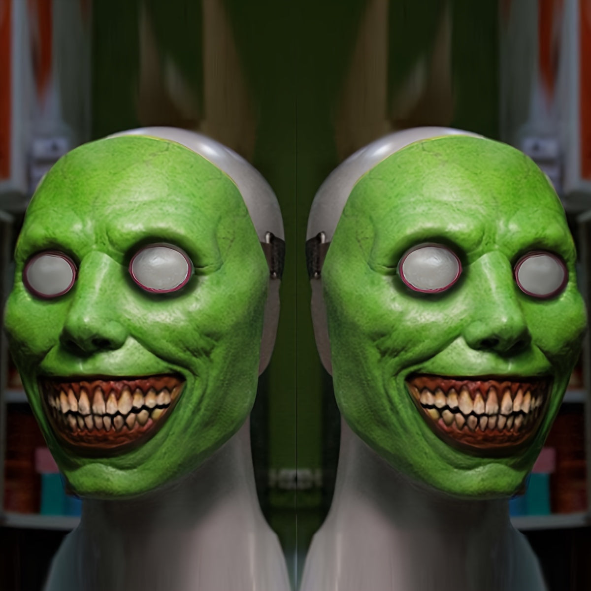 Halloween Horror Exorcist Demon Mask Scare Ghost Dress Up Latex Mask
