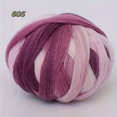Rainbow Gradient Wool Thread for Crocheting and Knitting