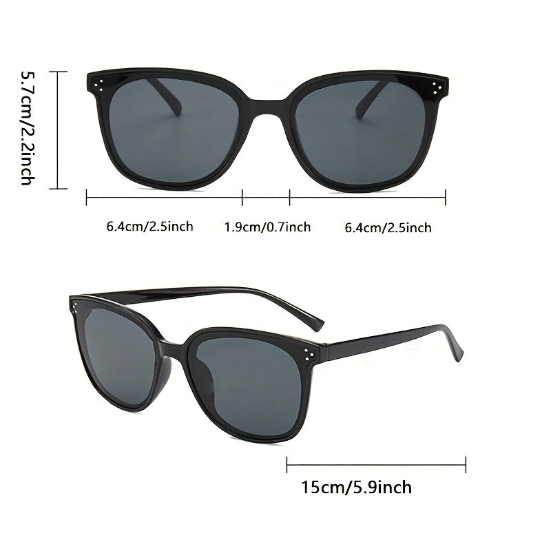 Men's Retro Square Sunglasses Holiday Sun Protection