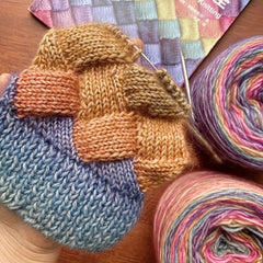 Gradient Mohair Yarn Colorful Beanie Soft Knitting Crochet Yarn