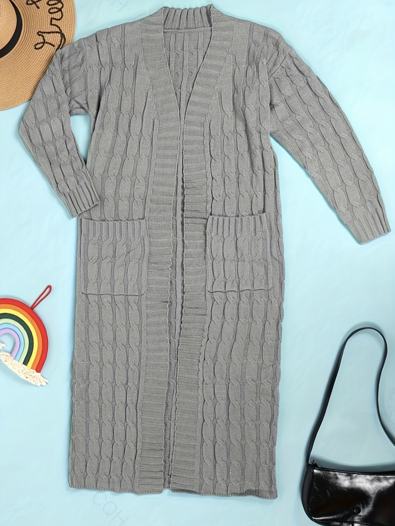 Cozy Long Sleeve Lounge Robe with Pockets Women's Loungewear