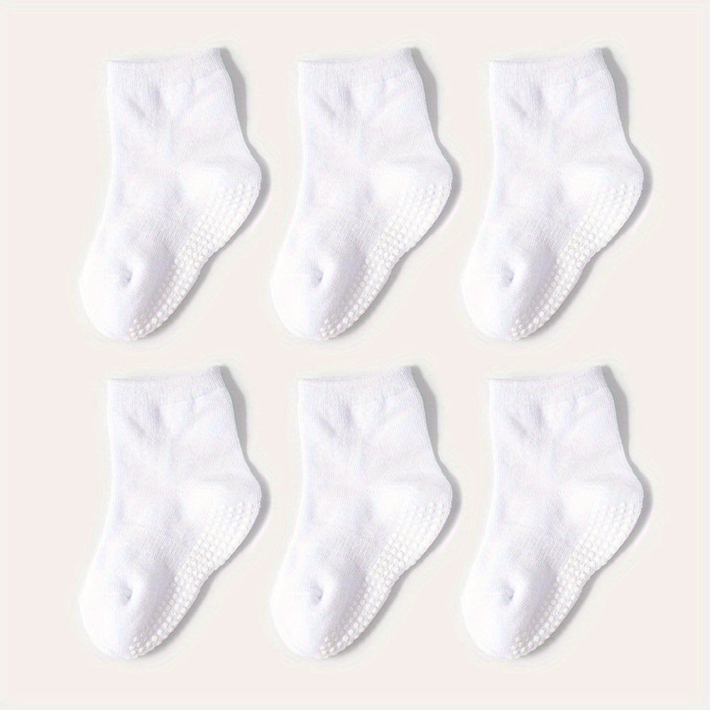6Pairs Baby Non slip Floor Socks For Toddler Kids Boys Indoor Activities