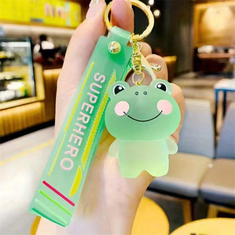 Animal Series Key Chains For Girls - Rabbit Bear Chick Frog Keyrings