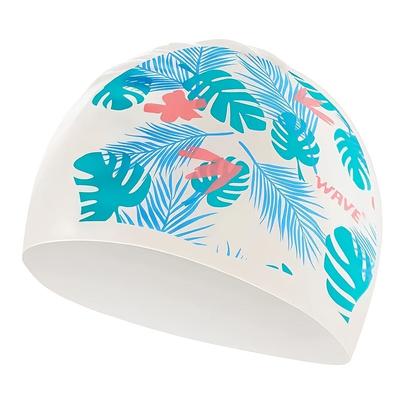 Cartoon Waterproof Swim Hat - Durable Silicone Swimming Cap