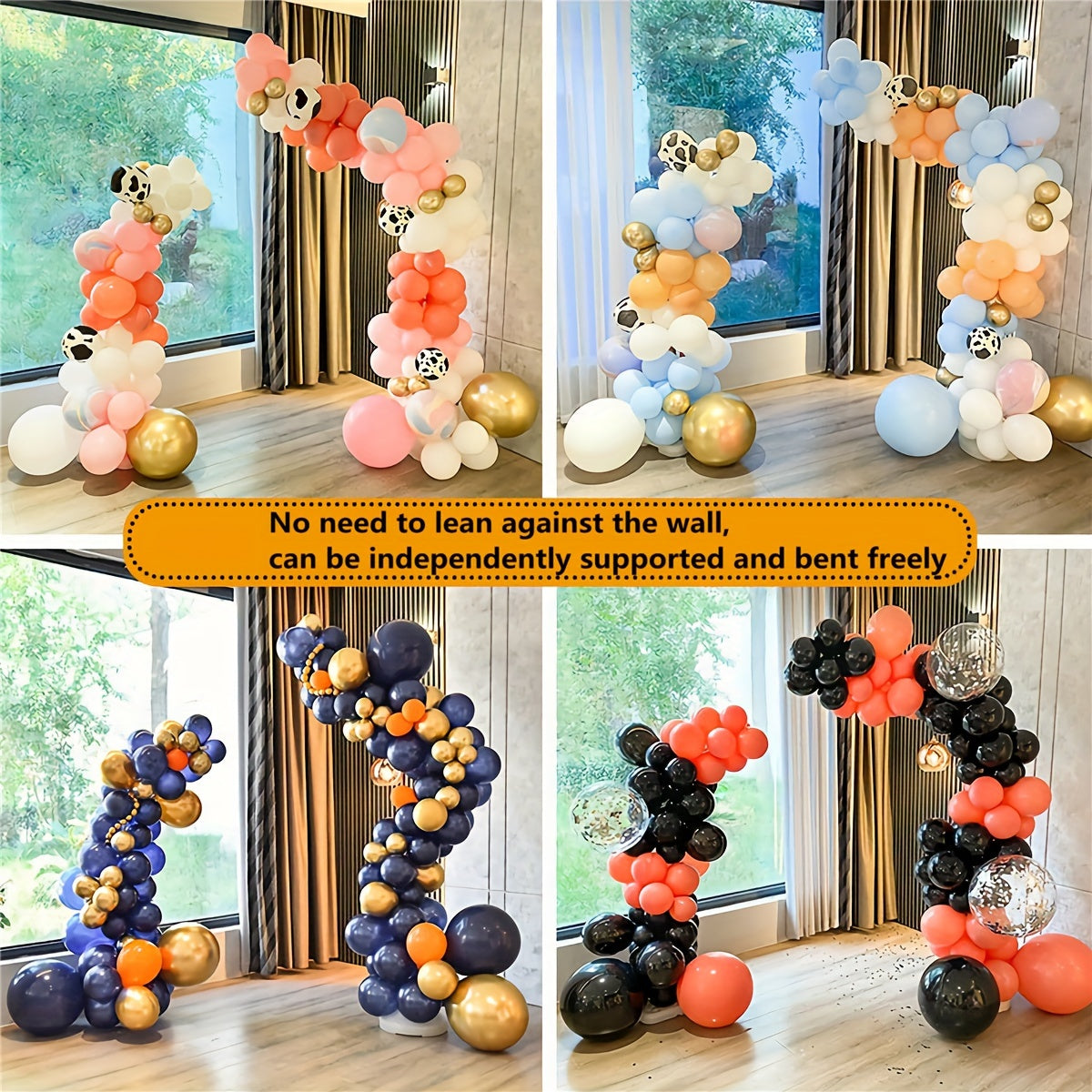 Balloon Arch Kit With Water Injection Base 2 5m 8 2ft Bend Deformation
