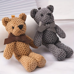 9inch Bear Stuffed Plush Toy Baby Key Pendant Doll Birthday Decor