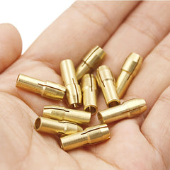 11pcs Brass Collet Set Rotary Tool 0.5-3.2mm Replacement Nut Quick Change Drill