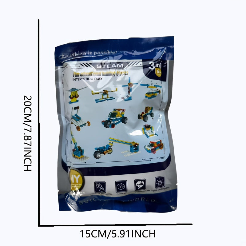 3 in 1 Mechanical Science Building Blocks Toy Gift