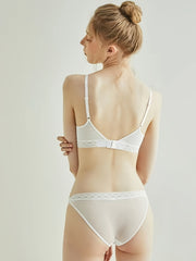 Women's Mesh Lingerie Set Push Up Bra & Cheeky Panties