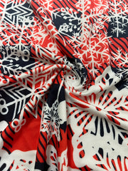 Christmas Leggings Plaid & Ombre Snowflake High Rise