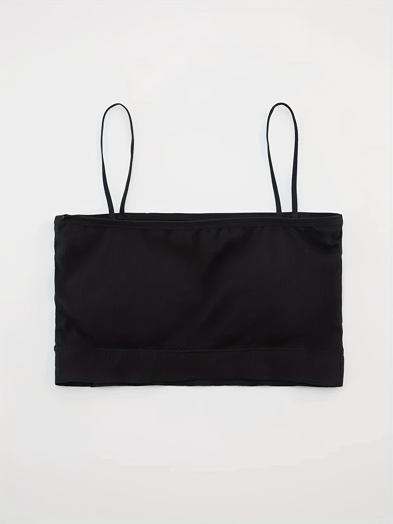 Colorblock Trim Cami Crop Top Slim Fit Spaghetti Strap Lingerie